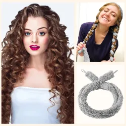 Heatless Curling Rod Headband No Heat Curls Ribbon Hair Rollers Sleeping Soft Headband Hair Curlers DIY Hair Styling Tools